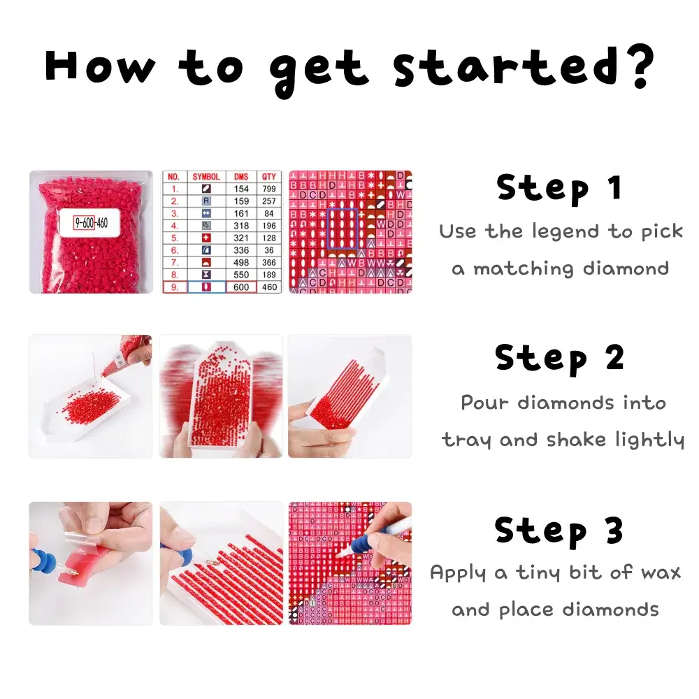 DIAMOND PAINTING FOR BEGINNERS, A GUIDE - See what all the hype is about  and get started today 