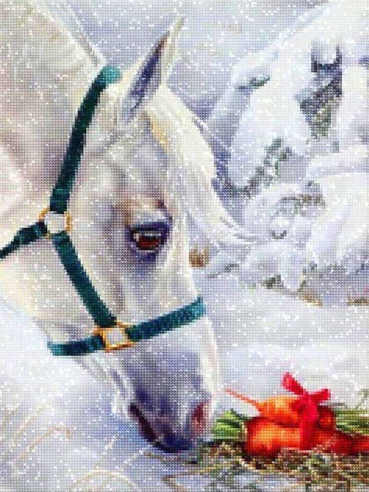 diamanten-wizard-diamond-painting-kits-Animals-Horse-White-Horse-in-the-Snow-diamonds.jpg