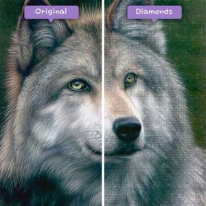 diamanter-troldmand-diamant-maleri-sæt-dyr-ulv-grå-ulv-før-efter-jpg