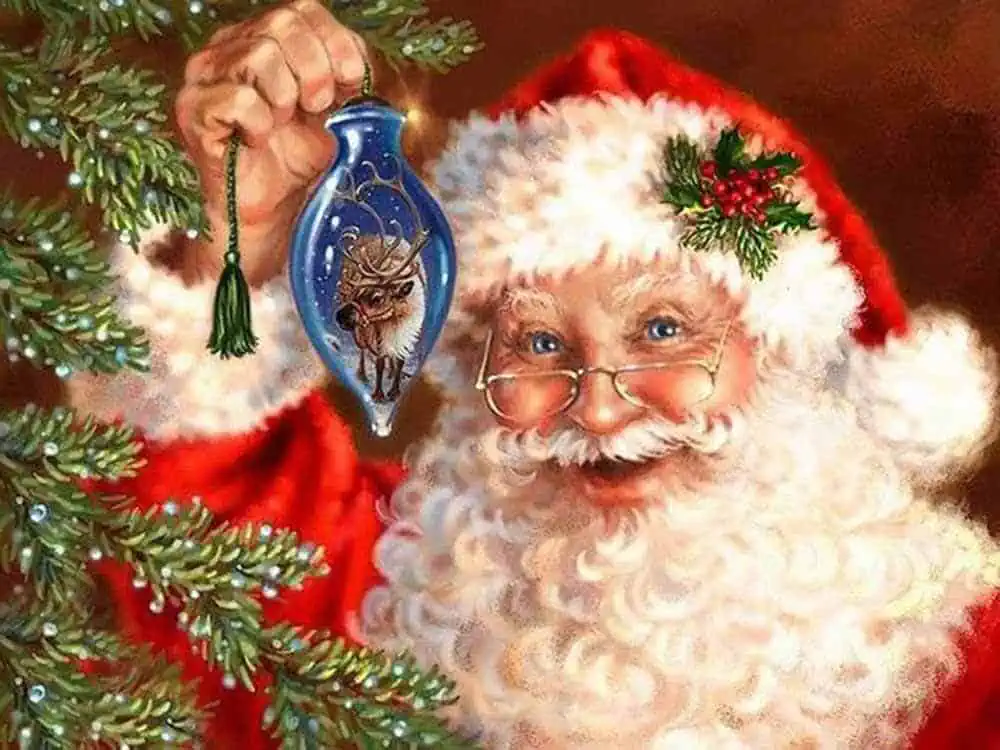 Special Shaped Christmas Santa Claus Diamond Painting Kit - DIY