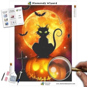 Diamonds-Wizard-Diamond-Painting-Kits-Events-Halloween-Cat-and-Pumpkin-Canvas-jpg