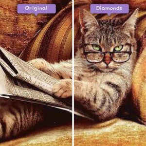 Diamonds-Wizard-Diamond-Painting-Kits-Animals-Cat-Cat-Reading-The-Newspaper-Vorher-Nachher-jpg