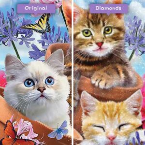 diamanter-trollkarl-diamant-målningssatser-djur-katt-kattungar-i-blomkrukor-före-efter-jpg