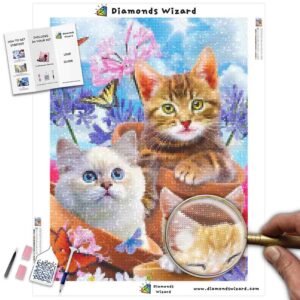 diamanter-trollkarl-diamant-målningssatser-djur-katt-kattungar-i-blomkrukor-canvas-jpg