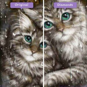 diamenty-czarodziej-diamenty-zestawy do malowania-zwierzeta-koty-kotki-kochajace-deszcz-przed-po-jpg