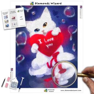 diamanter-trollkarl-diamant-målningssatser-djur-katt-vit-kattunge-och-hjärta-canvas-jpg