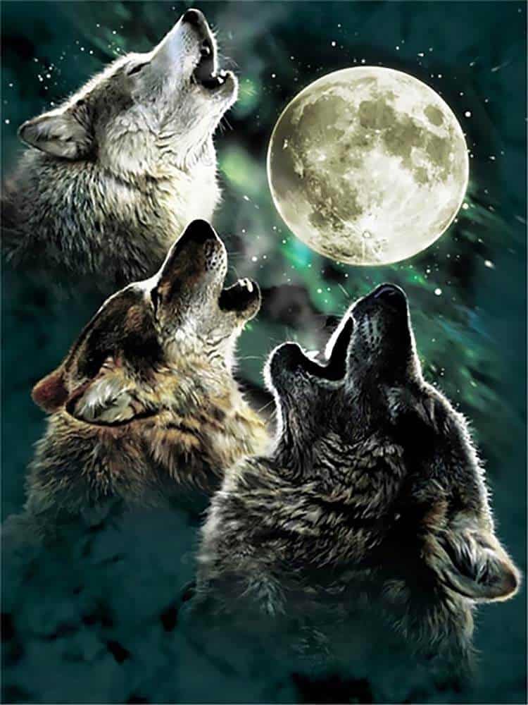 diamanter-trollkarl-diamant-målningssatser-Djur-Wolf-Wolves-Wowling-at-the-Moon-original.jpg