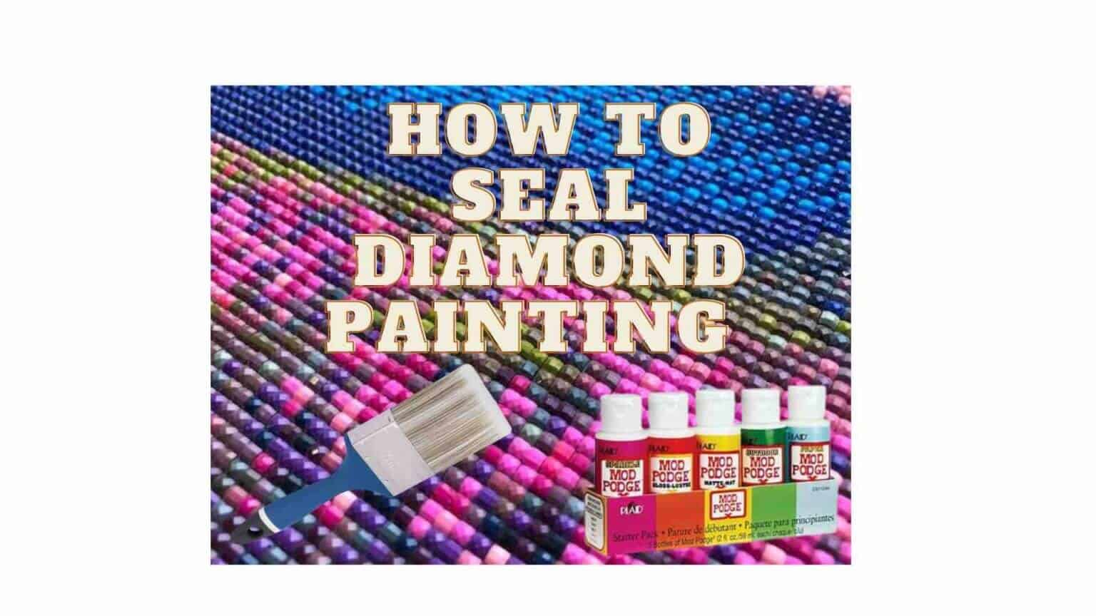 DIY How To Seal Diamond Painting StepByStep