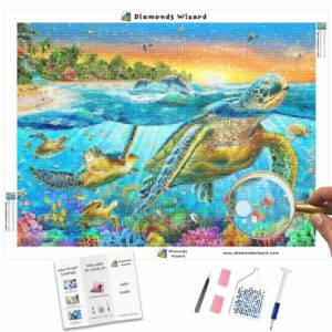 diamonds-wizard-diamond-painting-kits-animaux-tortue-ocean-tortues-toile-jpg