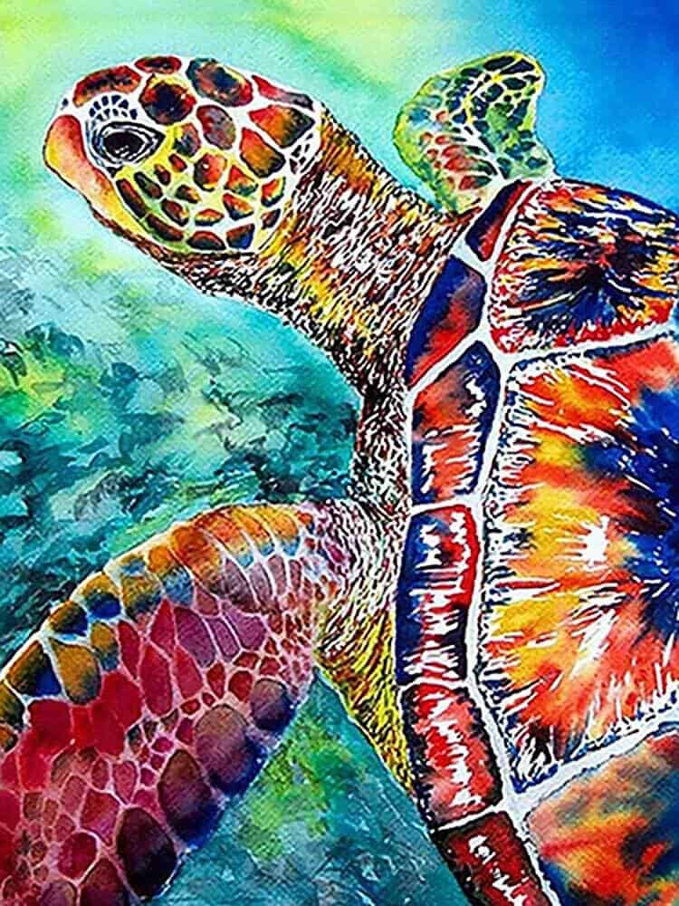 diamanter-troldmand-diamant-maleri-sæt-Dyr-skildpadde-havskildpadde-i-koralrev-original.jpg