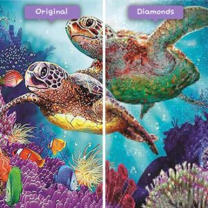 diamanten-zauberer-diamant-malerei-kits-tiere-schildkröte-meeresschildkröten-vorher-nachher-jpg