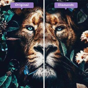 diamonds-wizard-diamond-painting-kits-animals-lion-lion-and-flowers-before-after-jpg