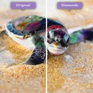 diamonds-wizard-diamond-painting-kits-animals-turtle-baby-turtles-on-the-beach-before-after-jpg