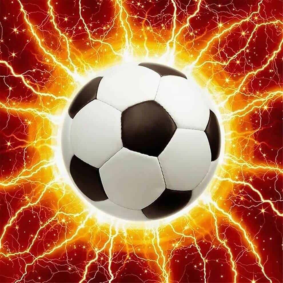 Diamond Painting Lightning Soccer Ball Diamonds Wizard The Best