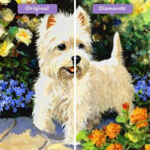 diamanter-veiviser-diamant-malesett-dyr-hund-hvit-terrier-hund-før-etter-jpg