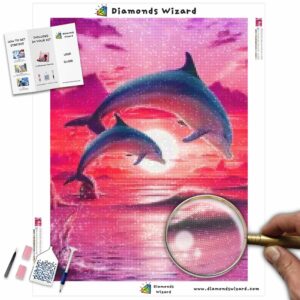 diamanter-trollkarl-diamant-målningssatser-djur-delfin-solnedgång-delfin-hopp-canvas-jpg