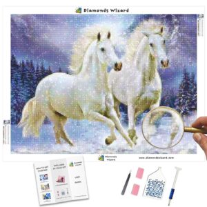 Diamonds-Wizard-Diamond-Painting-Kits-Animals-Pferd-frosty-Horse-Galopp-Duo-Leinwand-jpg