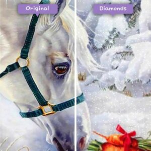 Diamonds-Wizard-Diamond-Painting-Kits-Animals-Pferd-Schneepferd-und-Karotten-vorher-nachher-jpg