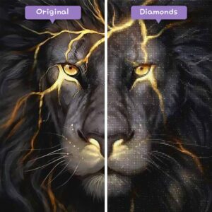 diamanter-veiviser-diamant-malesett-dyr-løve-svart-løve-og-lyn-før-etter-jpg
