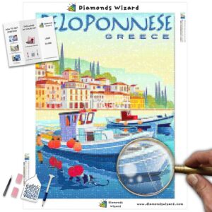 Diamonds-Wizard-Diamond-Painting-Kits-Landscape-Griechenland-Peloponnes-Postkarte-Leinwand-jpg