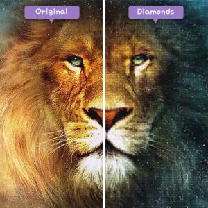 diamanter-veiviser-diamant-malesett-dyr-løve-galakser-løve-før-etter-jpg