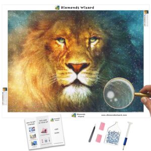Diamonds-Wizard-Diamond-Painting-Kits-Animals-Lion-Galaxys-Lion-Canvas-jpg