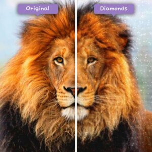 diamanter-veiviser-diamant-malesett-dyr-løve-løver-portrett-før-etter-jpg
