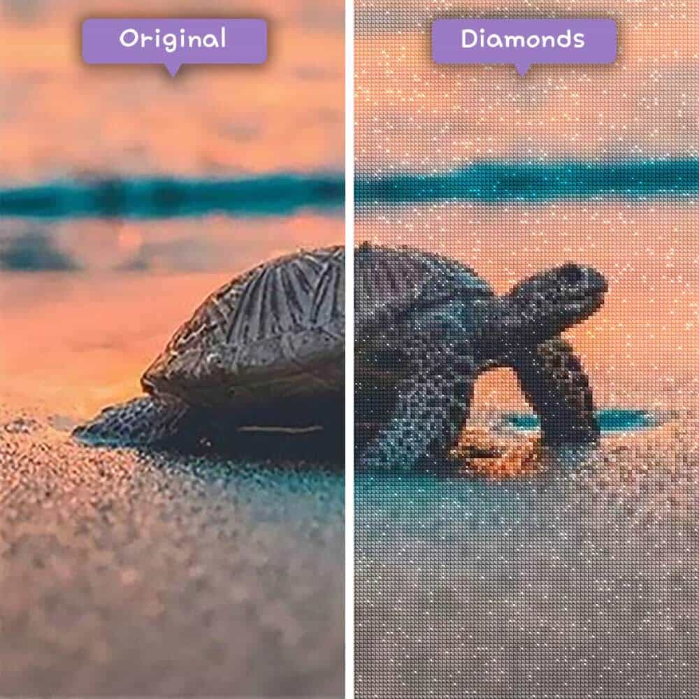 Diamond Painting Kissing Turtles – Diamonds Wizard