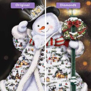 mago-de-diamantes-kits-de-pintura-de-diamantes-eventos-navidad-muñeco de nieve-antes-después-jpg