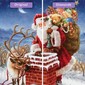Diamonds-Wizard-Diamond-Painting-Kits-Events-Christmas-Santa-by-the-Schornstein-vorher-nachher-jpg