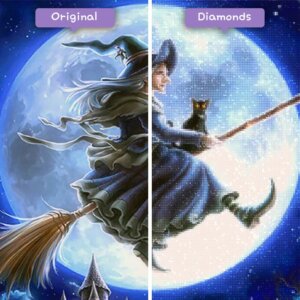 diamants-wizard-diamond-painting-kits-events-halloween-sorcière-et-pleine-lune-avant-après-jpg
