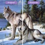 Diamonds-Wizard-Diamond-Painting-Kits-Animals-Wolf-Frozen-Embrace-The-Wolfs-Serenade-Vorher-Nachher-jpg