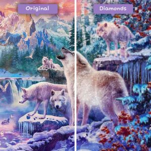 diamanter-trollkarl-diamant-målningssatser-djur-varg-snö-vargar-och-vattenfall-före-efter-jpg
