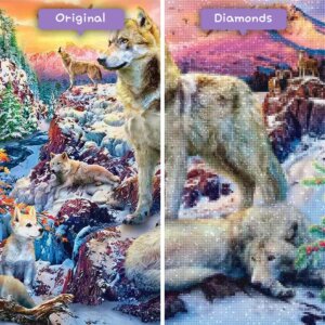 diamenty-czarodziej-zestawy-diamentowe-malowanie-zwierzęta-wilcza-rodzina-wilków-w-zaśnieżonych-górach-przed-po-jpg