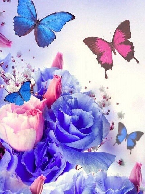 diamantes-mago-kits-de-pintura-de-diamantes-Animales-Mariposa-El sueño de una mariposa con rosas-original.jpg