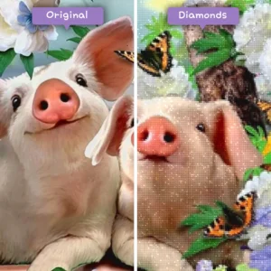 Diamonds-Wizard-Diamond-Painting-Kits-Tiere-Schmetterling-adorable-pigs-in-bloom-vorher-nachher-webp