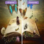 Diamonds-Wizard-Diamond-Painting-Kits-Tiere-Schmetterling-verzauberte-Schmetterlinge-in-einem-Buch-vorher-nachher-webp
