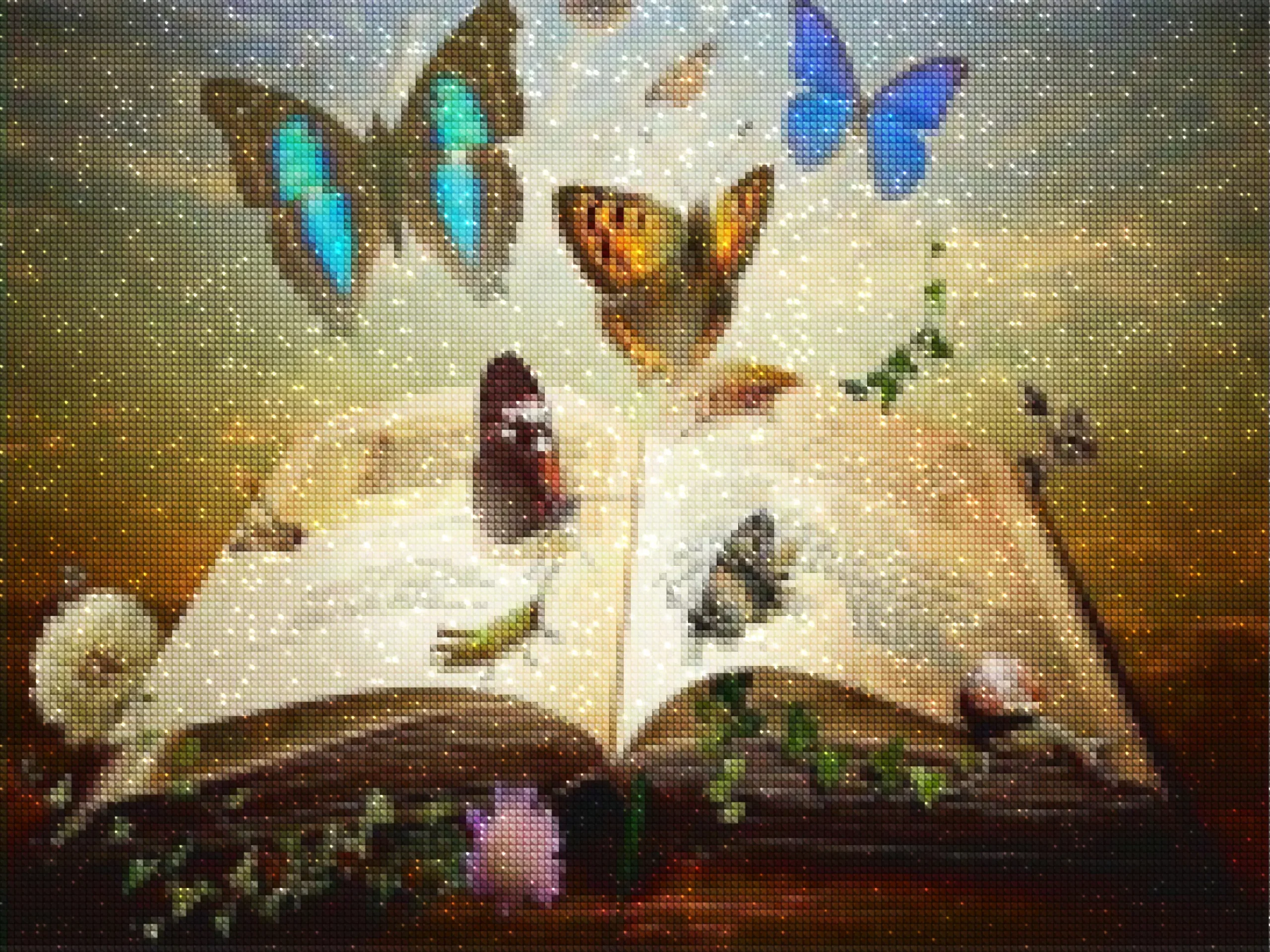 diamonds-wizard-diamond-painting-kits-Animals-Butterfly-Enchanted Butterflies in a Book-diamonds.webp