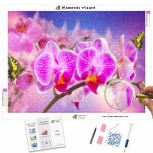 Diamonds-Wizard-Diamond-Painting-Kits-Tiere-Schmetterling-lila-Orchideen-mit-Schmetterlingen-Canva-Webp