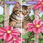 diamanten-wizard-diamond-painting-kits-dieren-kat-schattig-kitten-in-bloemen-voor-na-webp