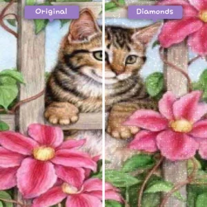 diamanten-wizard-diamond-painting-kits-dieren-kat-schattig-kitten-in-bloemen-voor-na-webp