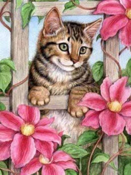 diamonds-wizard-diamond-painting-kits-Animals-Cat-Cute Kitten in Flowers-original.jpeg