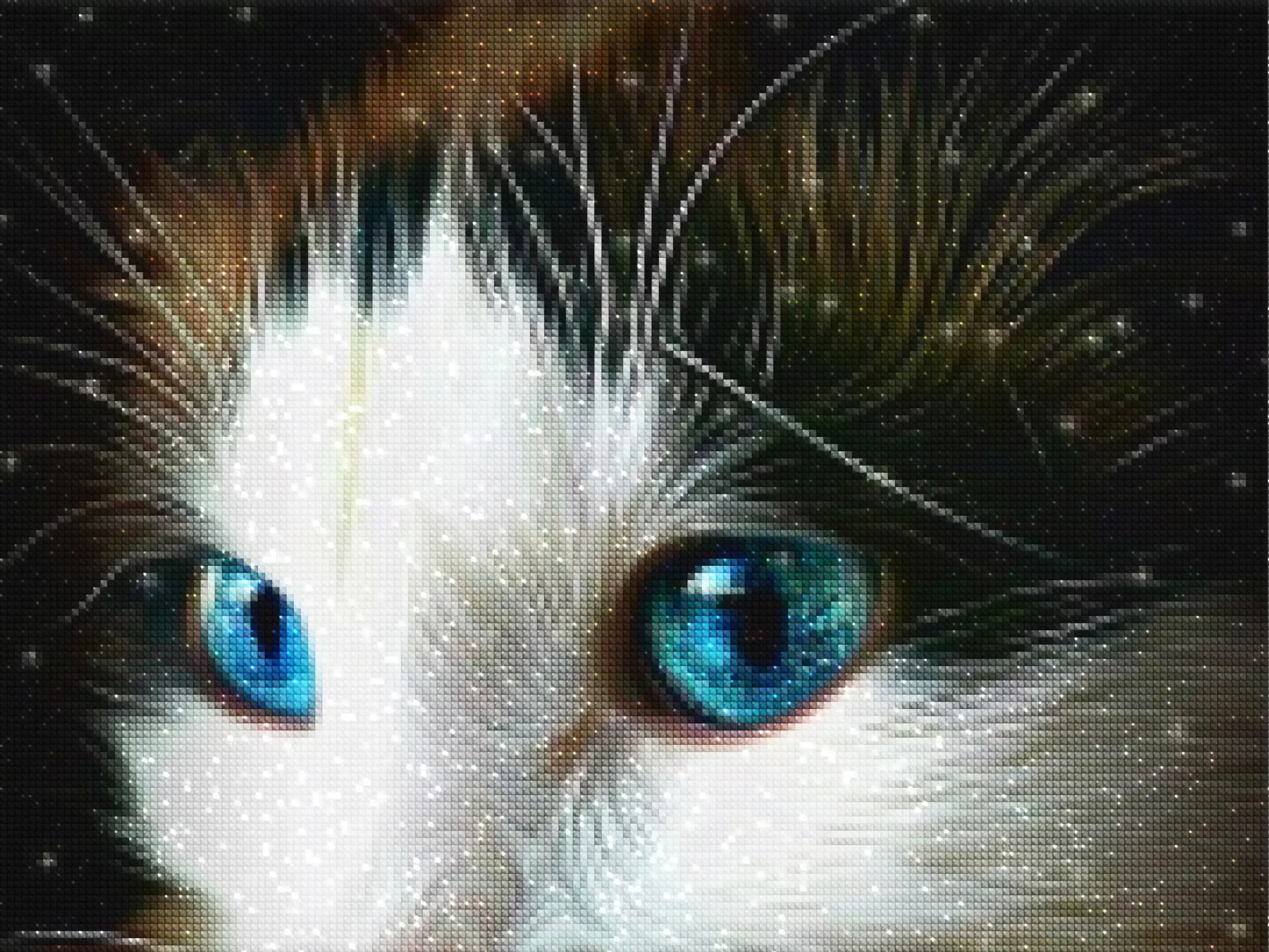 diamanter-veiviser-diamant-malesett-Dyr-Katt-Fascinerende blå øyne Kattunge-diamonds.webp