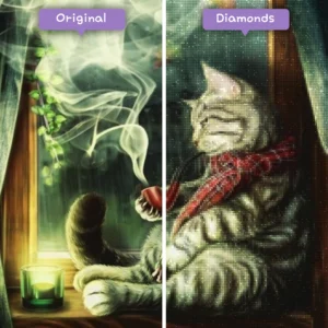 Diamonds-Wizard-Diamond-Painting-Kits-Tiere-Cat-Feline-Smoker-Vorher-Nachher-Webp