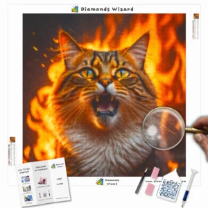 Diamonds-Wizard-Diamond-Painting-Kits-Animals-Cat-Flaming-Fury-Canva-Webp