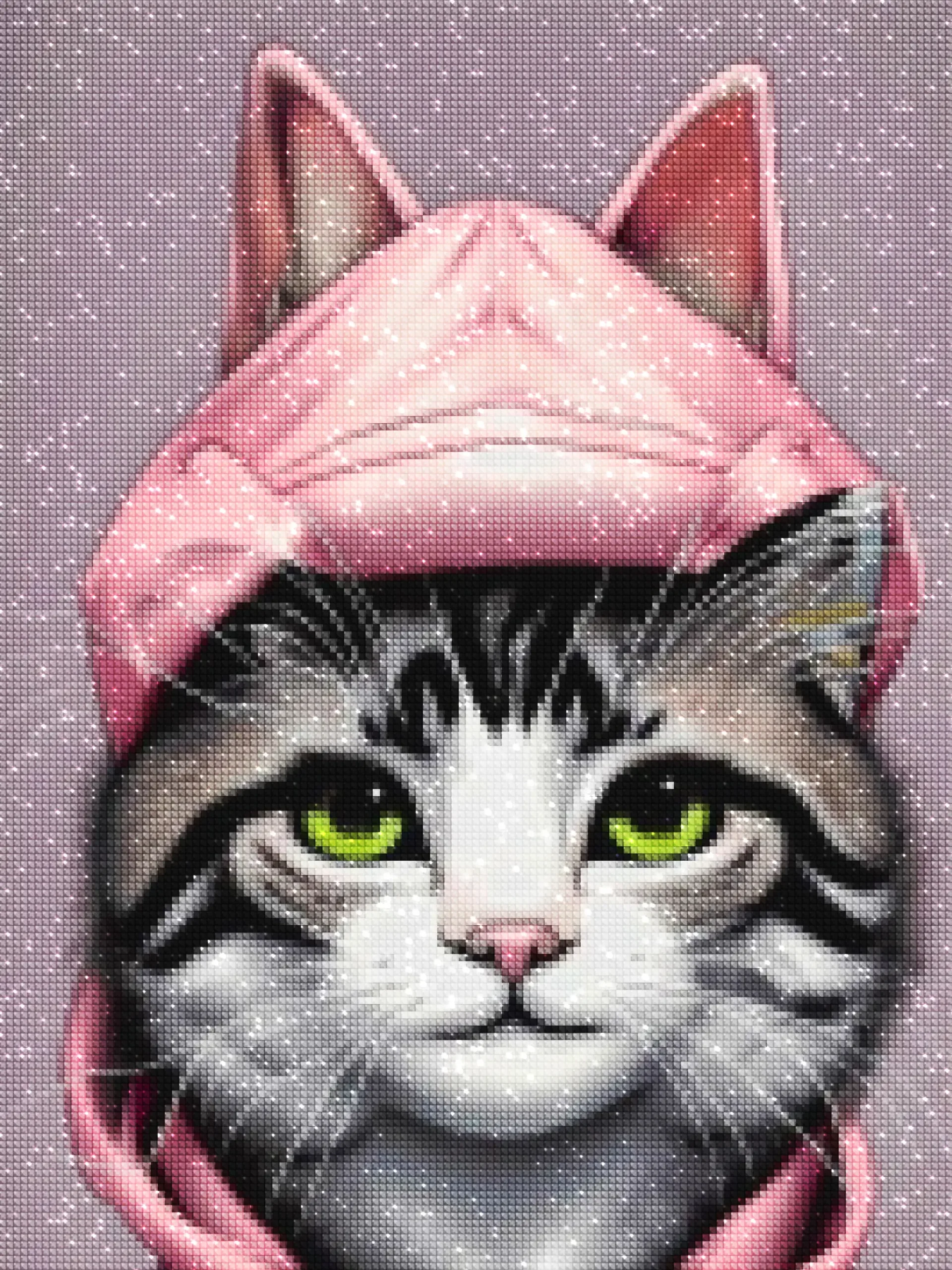 Diamond Painting Pink Kitty Hoodie – Diamonds Wizard