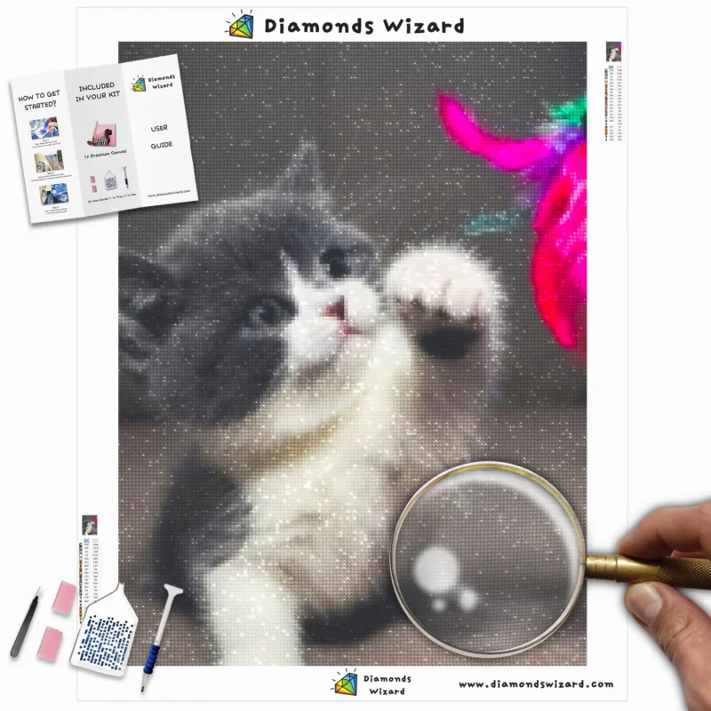 Diamondswizarddiamondpaintingkitsanimalscatplayfulkittencanvawebp