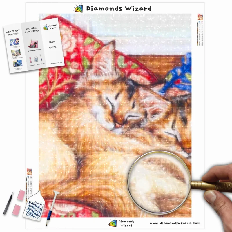 Diamondswizarddiamondpaintingkitsanimalscatsleepingkittenscanvawebp