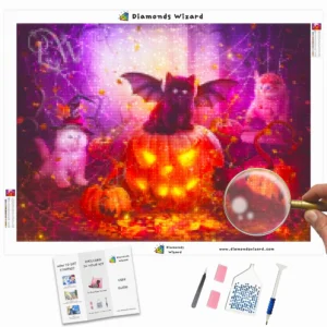 Diamonds-Wizard-Diamond-Painting-Kits-Animals-Cat-spooky-pumpkin-kitten-party-canva-webp