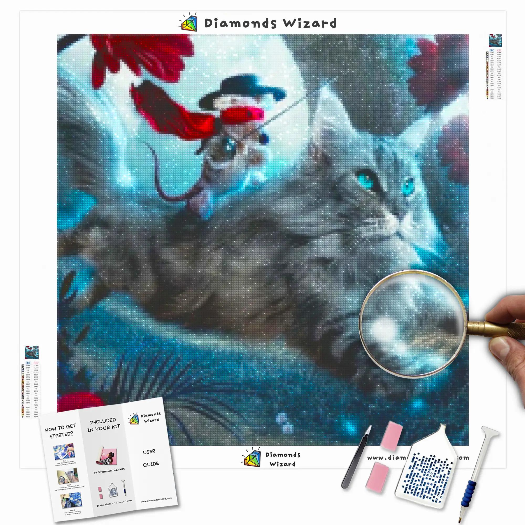 Diamond Painting Cat's Mirror – Diamonds Wizard